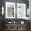 Kaelia LED Lighted Bathroom Vanity Mirror Memory Function Anti-fog Wall Mirror-457156283