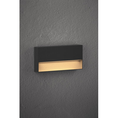 Piazza Anthracite Integrated LED Metal Step Light