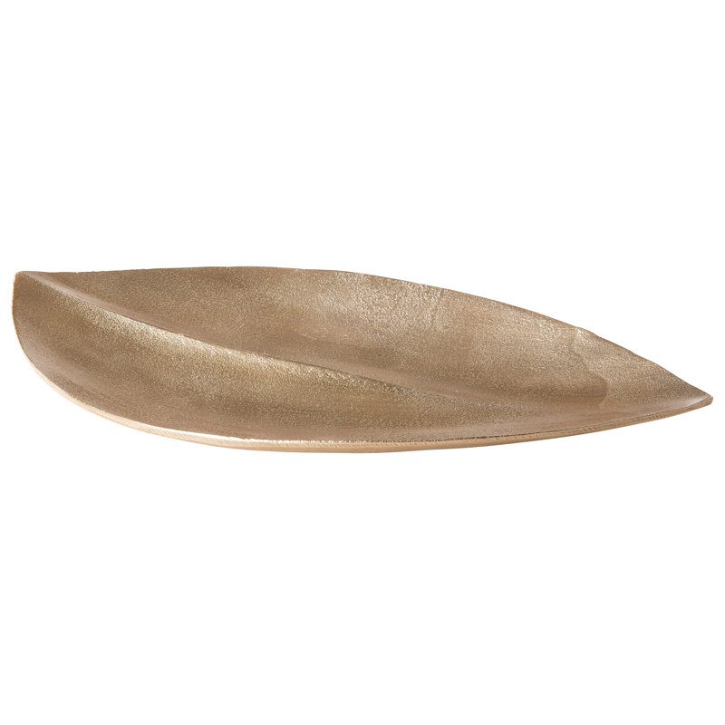 Natarbora Aluminum Decorative Bowl 1, 5cm H x 48cm W x 28cm D.