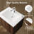 24 " W Free Standing Wall Mounted 1 Single Vanity Bathroom Vanity With Poly Marble Top