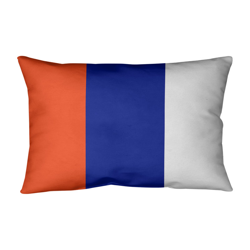 Housse de coussin lombaire , Bleu, Polyester sergé