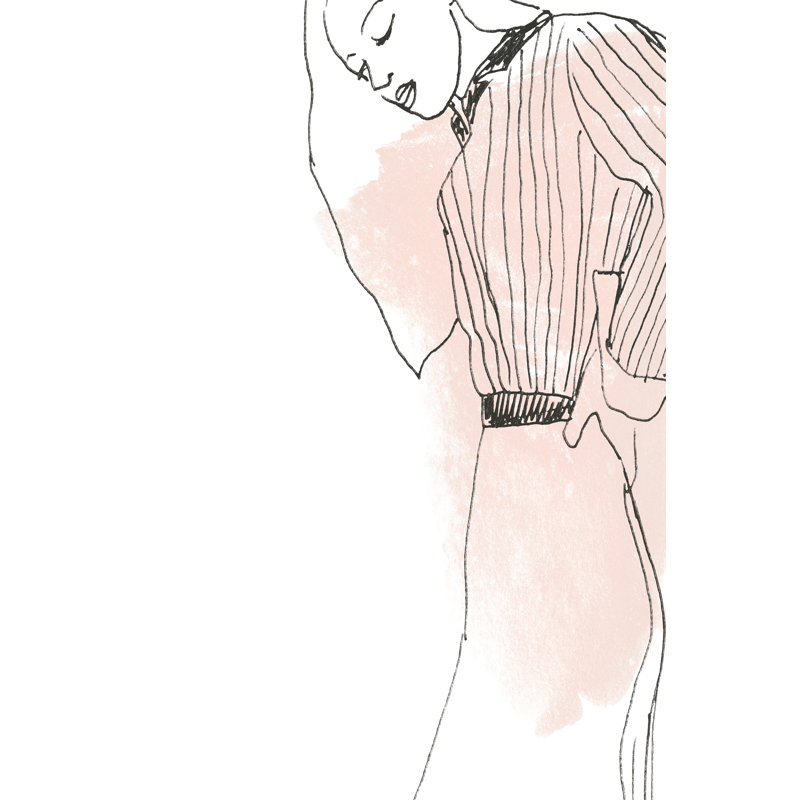 Fashion Sketches IV by June Erica Vess - Painting Print, 46cm H x 30cm W, Wrapped Canvas