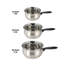 SQ Professional Lustro 3-Piece Stainless Steel (18/0) Saucepan Set