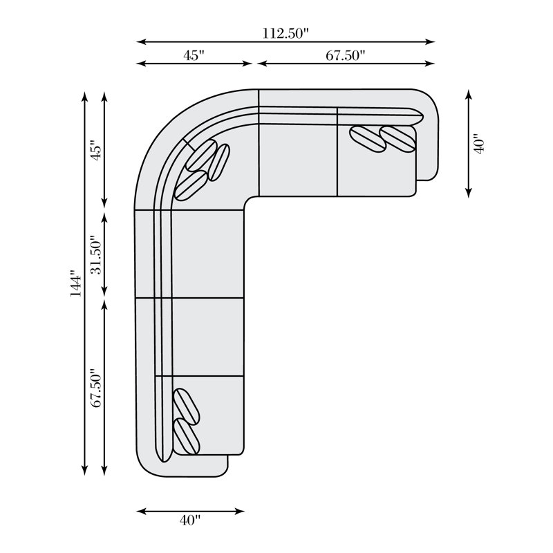 Jules Sectional, 5553-222