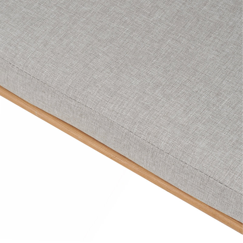 Chaise de patio avec coussins (ensemble de 2), Gray Cushion/Black Frame