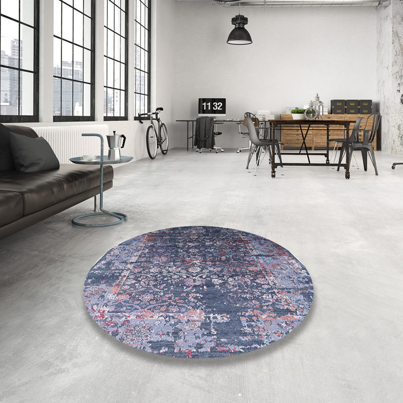 Overshores Oriental Indoor Rug, Round 5'