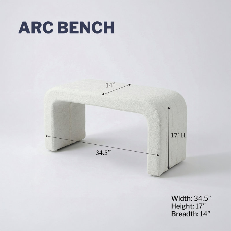 Tabouret de bar Aykah, Large, Cream