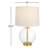 Hurley Glass and Metal Table Lamp with 3-Way Switch 