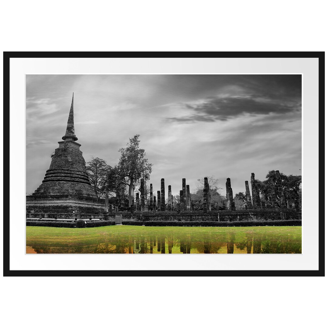 Gerahmtes Poster Atemberaubender Buddha Tempel