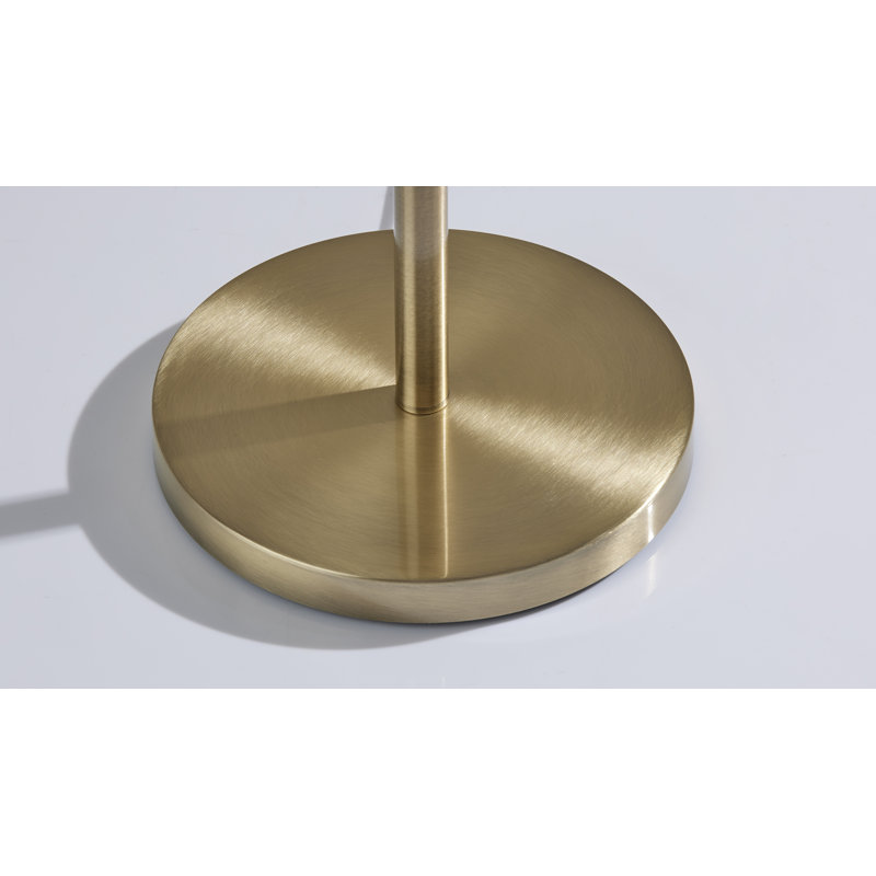 Lampe sur pied 64,5 po Portsmouth, Laiton / bleu