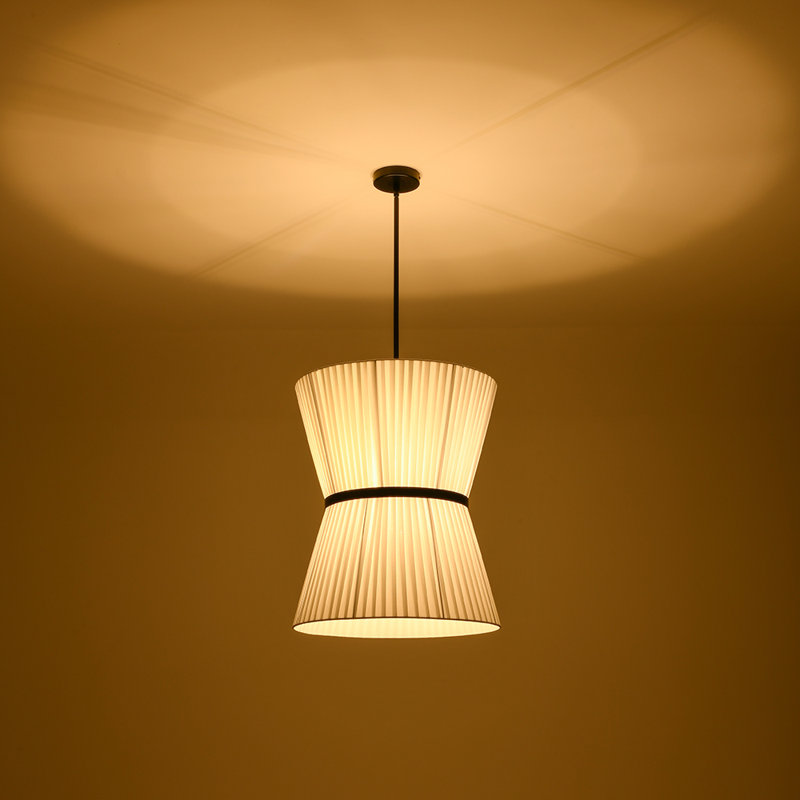 Luminaire suspendu en tissu 2 lumières