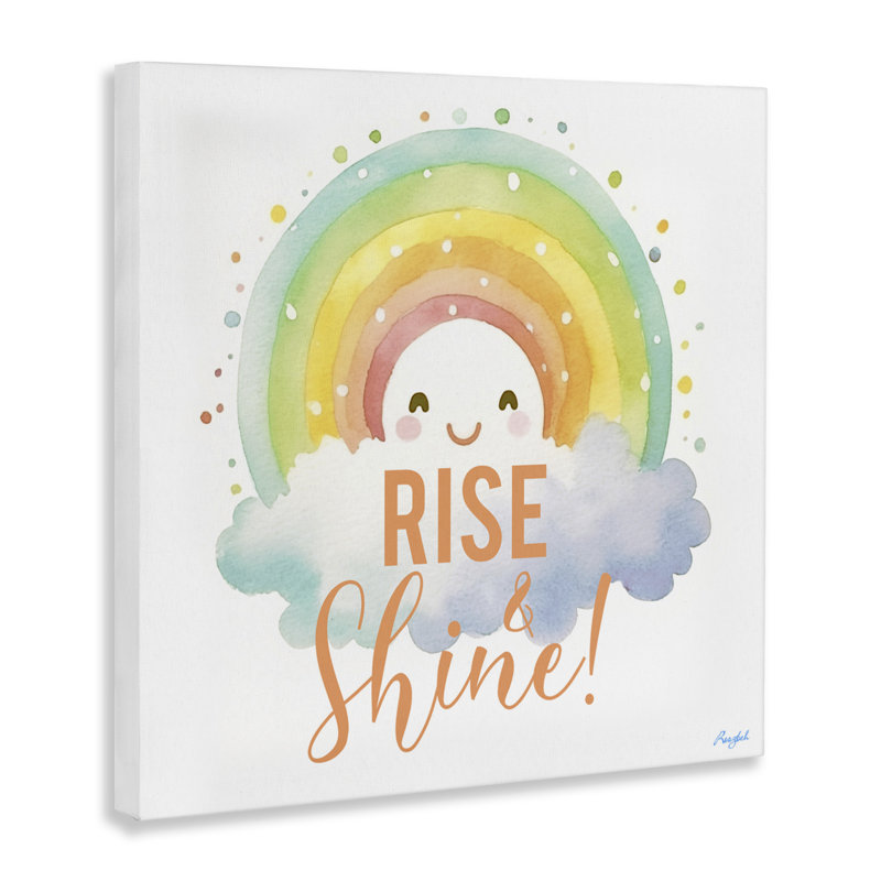 «Rise Shine Happy Rainbow», conception par Roozbeh, H 24 po x l 24 po