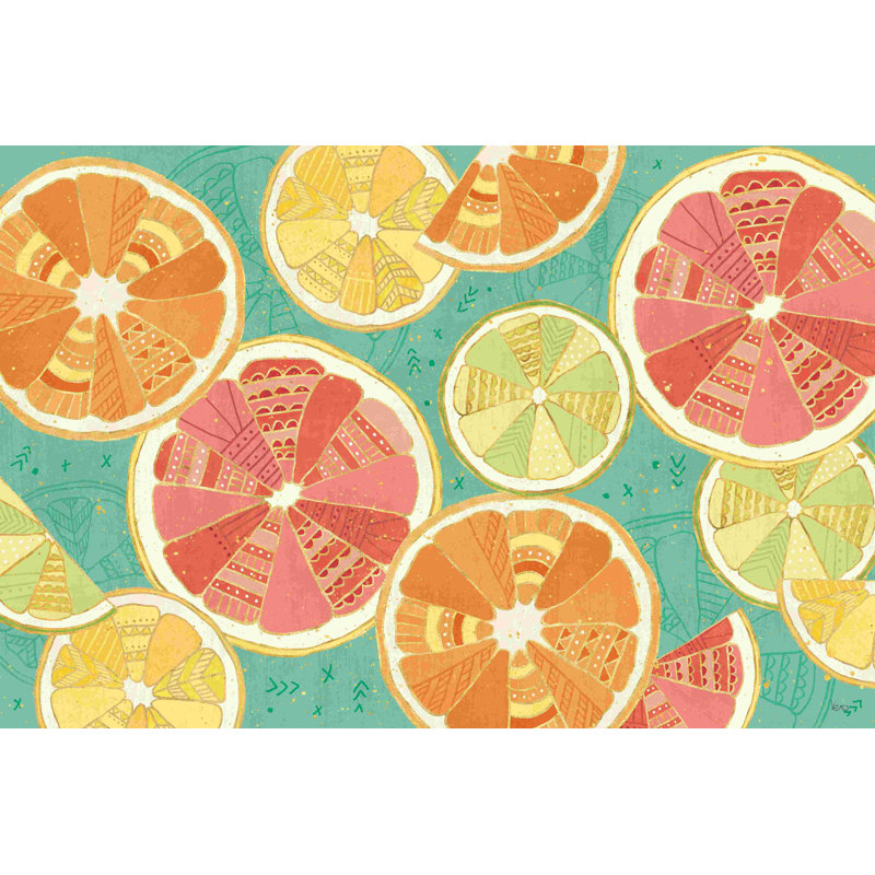 Citrus Splash 11 - Impression sur toile tendue, H 8 po x l 12 po