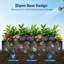 Boîte à fleurs en métal pour plantes d'extérieur, conception à base ouverte-921181185