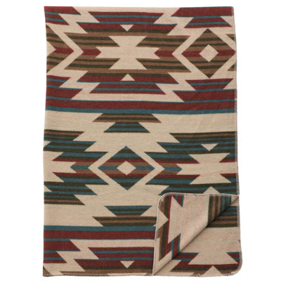 Wooded River Puesta Del Sol Throw - 60x72, Southwestern Sunset Blanket for Cabin Living Room Decor