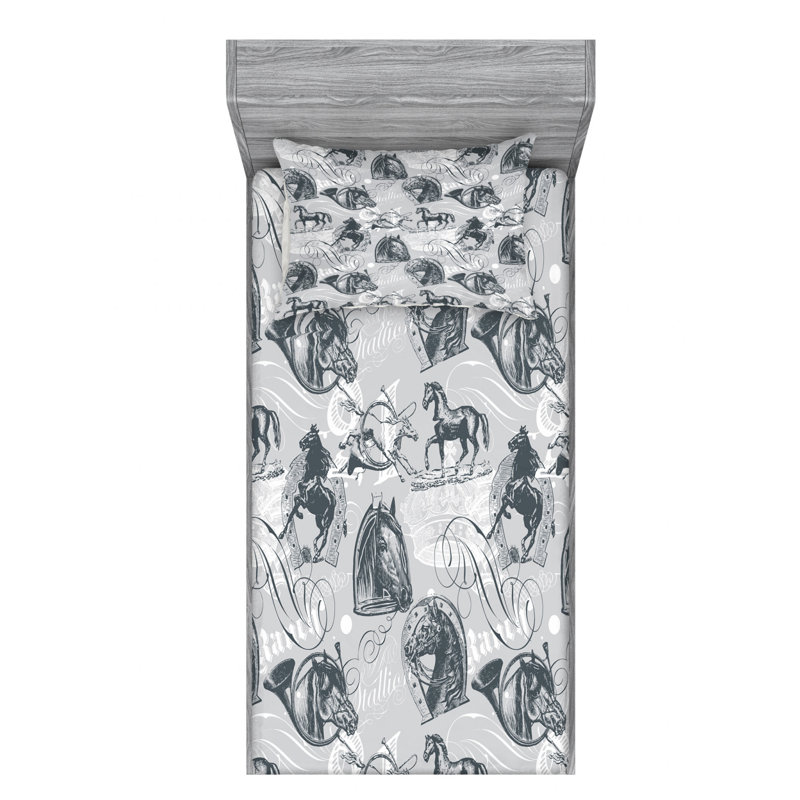 Microfiber Sheet Set, Twin Sheet Set with Fitted Sheet