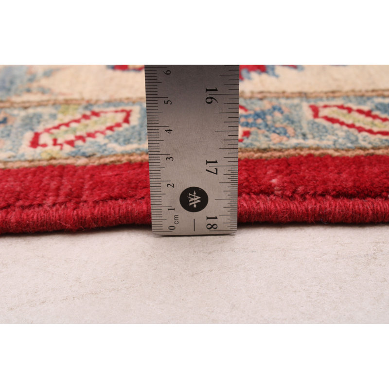 One-of-a-Kind 6'9" X 9'8" New Age Wool Area Rug in Red
