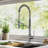 KRAUS Oletto Commercial Style Single Handle Pull Down Kitchen Faucet with QuickDock Top Mount Installation Assembly-1687068517