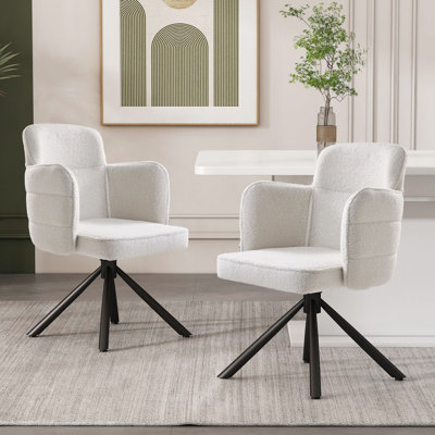 44.5cm H Wing Back Armchair in White