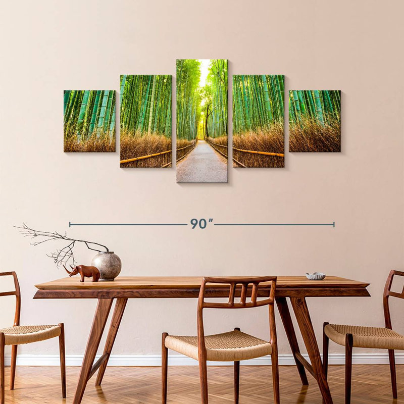 Alvord Bamboo Walkway In Kyoto, 42" H x 92" W