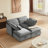 Double-Layer Cushion Modular Sofa, Freely Combinable, 4-Seater with Storage Function, Includes 4 Soft Cushions