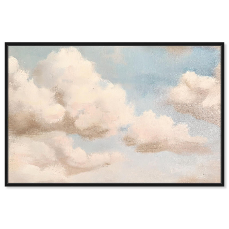Art rustique sur toile Windswept Veil, H 11 po x l 16 po, Cadre noir