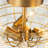 Malaijah 3-Light Water Rippled Glass Semi-Flush Mount