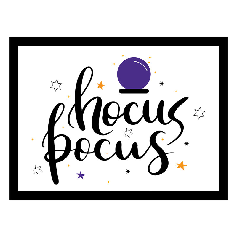 Hocus Pocus - Art textuel avec cadre photo
