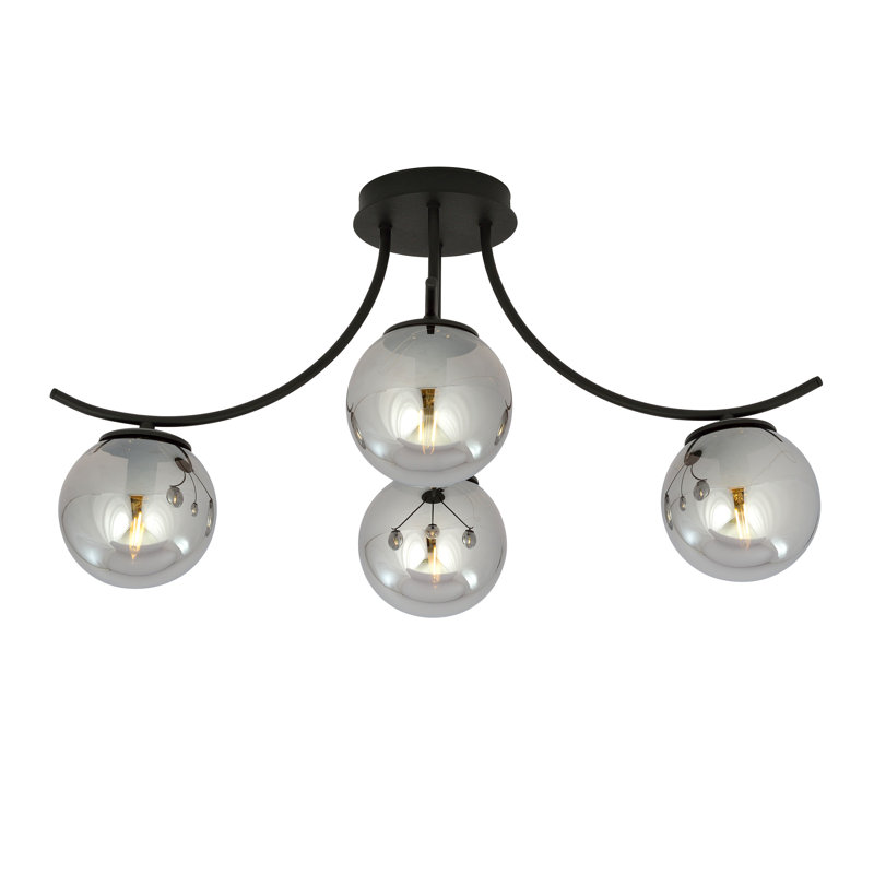 Johntai 4 - Light Sputnik Chandelier, Graphite
