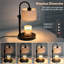 Bougie chauffe-lampe avec minuterie, chauffe-cire à hauteur réglable avec deux ampoules, décoration de maison, cadeaux pour femmes-43732445