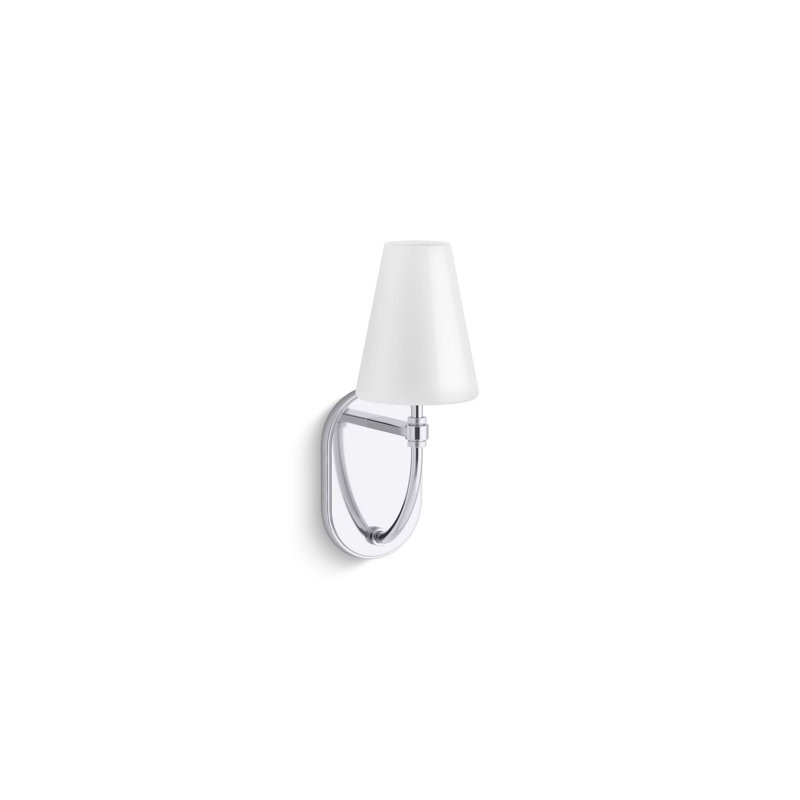 Kernen By Studio McGee One-Light Sconce, Polished Chrome