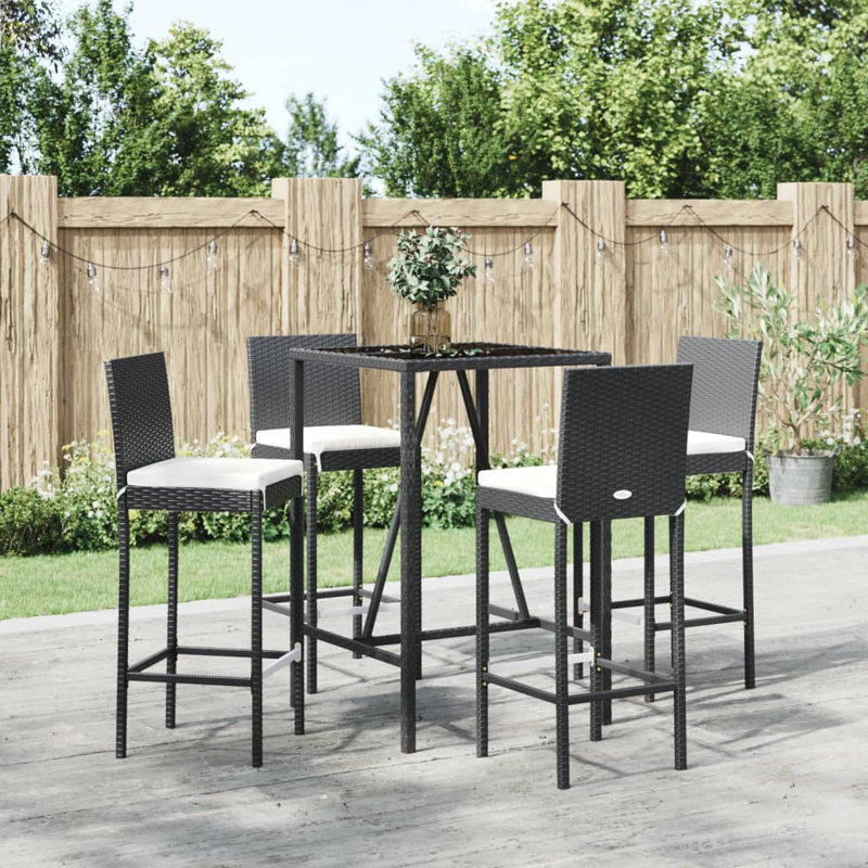Ensemble de barre de patio avec coussins 5 pièces Latitude Run®