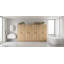 Armoire de rangement polyvalente en chêne Modex (ensemble de 4 pièces)-1119256639-1119256637