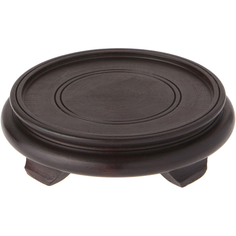 Danut Decorative Base, 1.875" H x 6.75" W x 6.75" D, Dark Brown