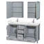 Sheffield 60" Bathroom Vanity Set with Medicine Cabinets-59388432-59388433