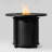 32" Propane Gas Fire Pit Table, 50000 BTU Round Steel Fire Pit For Outside Patio Deck Garden Courtyard-Black