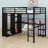 Loft Bed Frame With Wardrobe,Desk And Storage Shelves-826711887-826711886