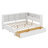 Wooden Full Size Daybed With 2 Drawers, Daybed With Storage Shelf And USB Charging Ports-1317402121