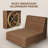 Windsor Aluminum Rattan Patio Swivel Lounge Chair