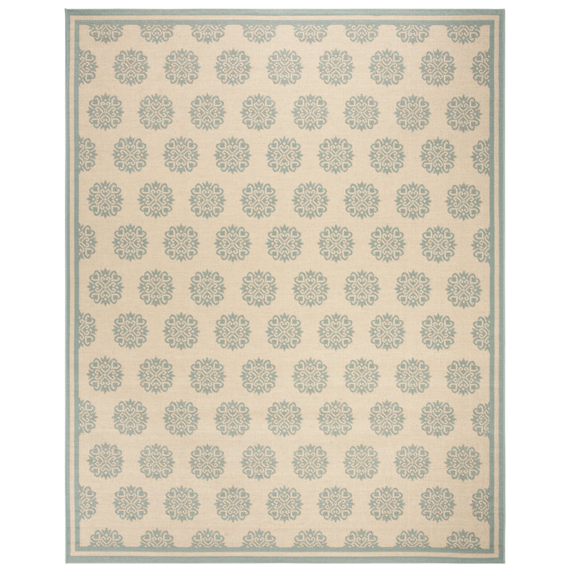 Frankee Performance Oriental Indoor/Outdoor Area Rug, Rectangle 8'6" x 12'