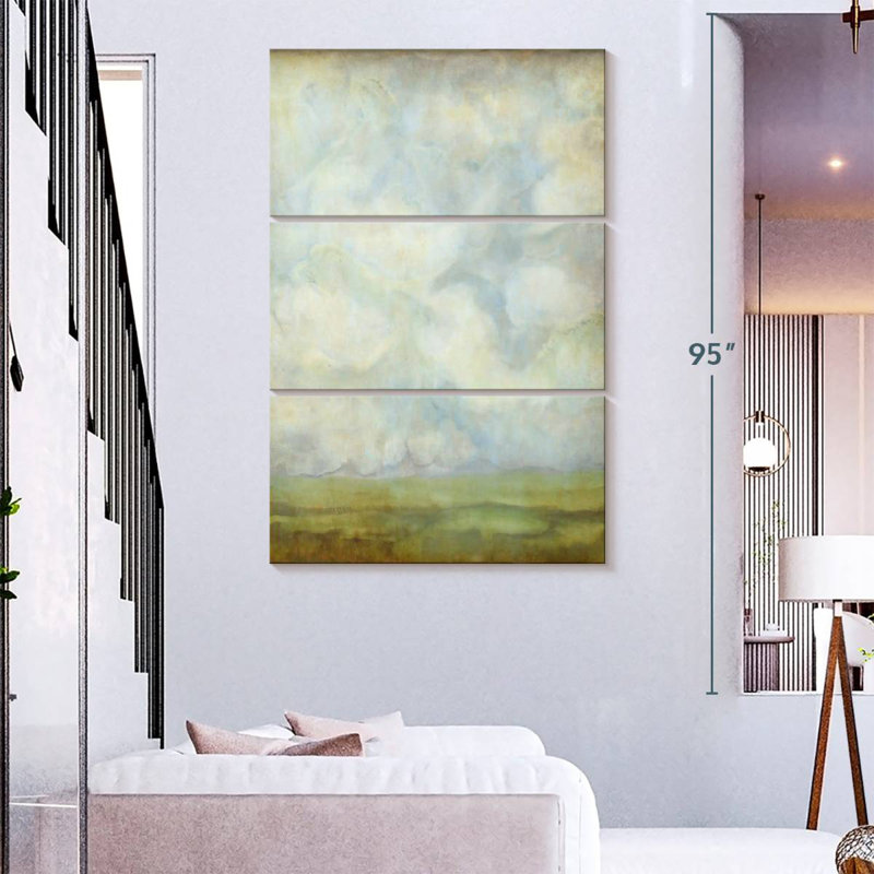 Avery Aged Abstract Landscape I, 74" H x 48" W