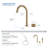 Circular X One Handle Two Holes Bathroom Vanity Sink Faucet with Drain-123849362