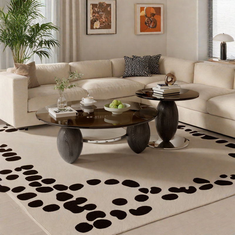 Creative Glass Coffee Table Compact Set