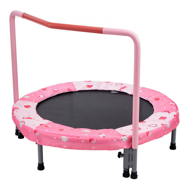 Trampoline 36 po pour enfants, Rose