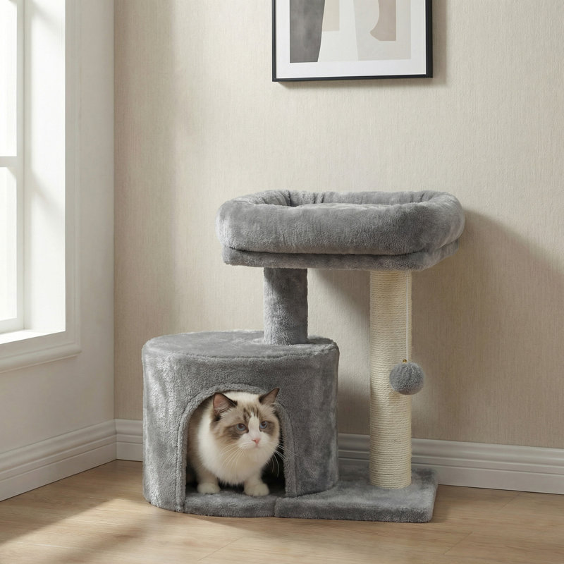 47cm H Cat Tree, Light Grey