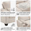 Modern Solid Wood Frame Loveseat Sofa For Small Spaces With Removable Washable Cover (Beige)