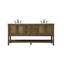 Ensemble de meuble-lavabo double 72 po Bonsai-73359978