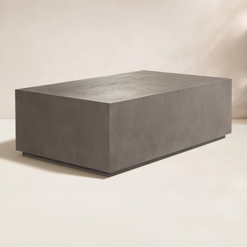 Table basse en béton Polly, Gris