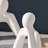 Leiona 2-Piece Matte Ceramic Couple Sculpture Set