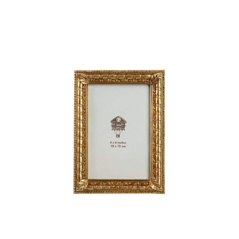 RESIN PHOTOFRAME, Gold, 13cm x 18cm